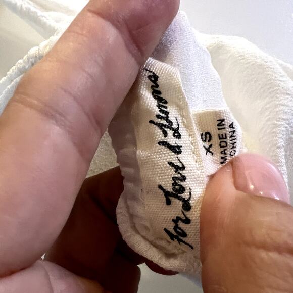 For Love and Lemon White Isabella Halter Maxi Dress size XS - Picture 9 of 9